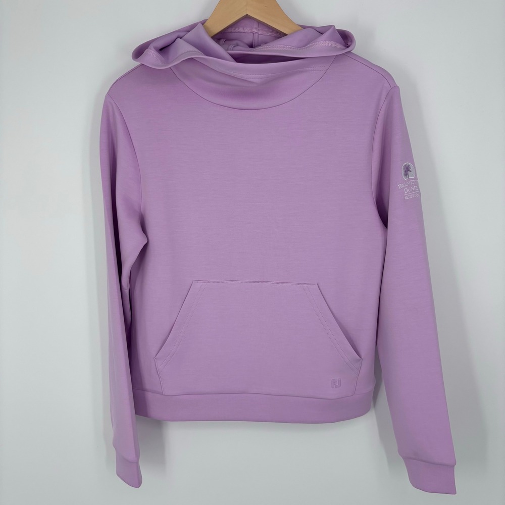 FootJoy Womens Hoodie Sz S Lavender Golf Performance Palmetto Dunes Hilton Head